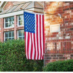 American Flag 3x5 Ft Waterproof & Fade Resistant Outdoor Nylon Embroidered Stars